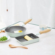 Non-Stick Pan Small Wok Frying Pan Wok Wok E0PB Tamagoyaki Medical Stone Wok T4QE