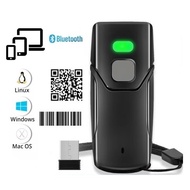 Mini Barcode Scanner Wireless 2D QR Barcode Bluetooth Support Smartphones Windows MAC