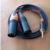High quality 3.5mm to dual xlr male aux cable