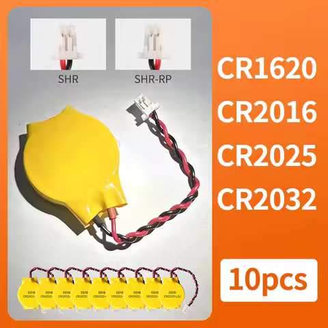 10PACK CMOS Battery EEMB 3V CR2032/CR2016/CR1620/CR2025 Battery with SHR plug Motherboard Laptop Rep