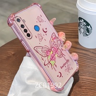 【 Hot Sale 】Case for Realme 5 5i 5s 6i c3 5 Pro TPU Crystal Butterfly Four Corner Advanced Anti Drop