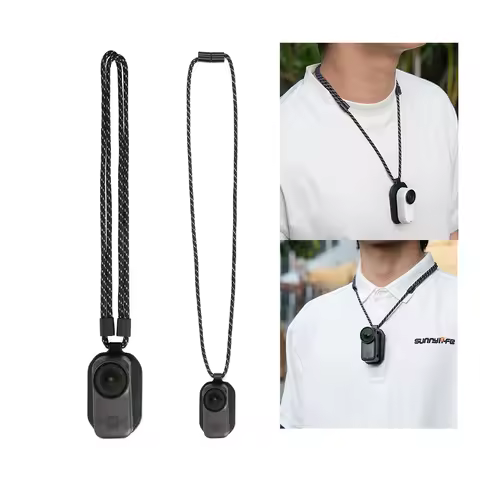POV Magnetic Mount Stand with Lanyard For DJI OSMO Nano/Insta360 GO3S/GO 3 Neck Strap Mount Camera A