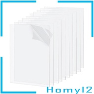 [HOMYL2] Plexiglass Picture Frame Sheet Clear Protective Acrylic Panel A5 Display Sheet for Art Craf