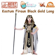 Egyptian Costume Firaun Black Gold Long Egyptian King Egypt Costume UN Day Babymaniashop