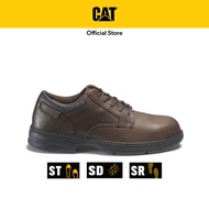 Caterpillar Men's Oversee Steel Toe Work Shoe - Dark Brown (P90016) | Safety Shoe