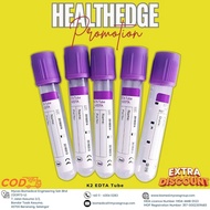 Vacuum Blood Tube K2 EDTA TUBE 6ml 100pcs/tray