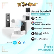 TP-Link Smart Doorbell D235 | D230S1 | D210 | Color Night vision | Smart Ai Detection | IP64 Waterpr