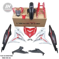 COVERSET BODYSET YAMAHA YSUKU Y15 Y150ZR V2 MX KING RED MX-01 DOCTOR