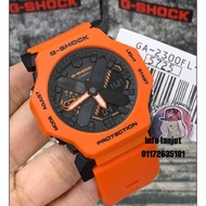 100% ORIGINAL CASIO G-SHOCK GA 2300FL 4ADR EMERGENCY ORANGE "FUNCTION LOGO" SERIES MEN ANALOG WATCH