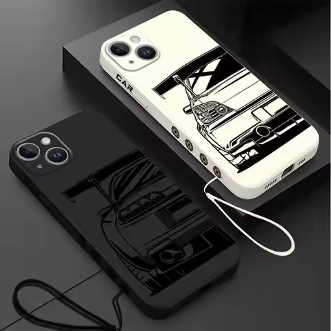 Dream Car Phone Case for iPhone 11 12 13 14 15 16 Pro Max XR XS 7 8 SE 15 Plus 13 Mini Soft TPU case