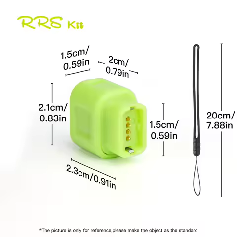 RRSKIT Battery Charger Adapter With Lanyard For Shimano 12 Speed Di2 Dura-Ace R9200/Ultegra R8100/10