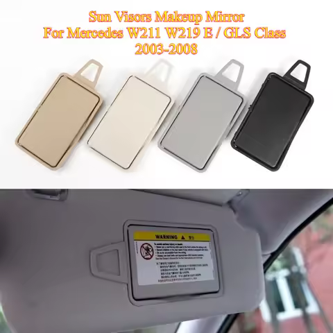 Car Sun Visor Makeup Mirror Cover for 2003-2010 Mercedes Benz E Class W211 W219 Sun Shade Cosmetic M