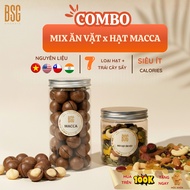 [Combo400B] Mix Dried Fruits & Nutritious Nuts Healthy Snacks + Roasted Macadamia Nuts, Healthy Snac