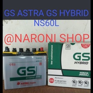 Aki Mobil NS60L aki NS60L GS HYBRID NS60L GS ASTRA ORIGINAL