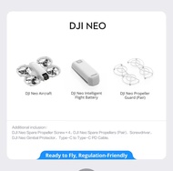 นโยบายพิเศษ: สุ่มชุดของขวัญ 1 ชุด[จัดส่งจากกรุงเทพฯ] DJI Neo Drone Handheld Vlog Aerial Drone 4K Fly