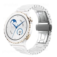 สายนาฬิกาเซรามิกสำหรับนาฬิกา Huawei GT 3 Pro สายสายสมาร์ทวอทช์43มม. 46มม. สำหรับ Huawei GT 3 2 46มม. 42มม. สายรัดข้อมือ GT 2 Pro twzhvj