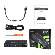 DC UPS Uninterruptible Power Supply System 5V-24V Output 4x18650 Replaceable Battery for Router NAS