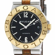 拋光 BVLGARI Diagono 運動 18K 金鋼自動男錶 BF570024