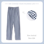 ♞,♘cod new Fashion Adult Checkered Pajama Pants for Women Sleepwear Plaid Pants Plus size
