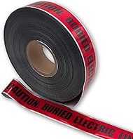 ACE Supply Buried Electrical Line Caution Tape - Detectable Underground Tape - 2 Inch x 1000 Ft Leng