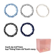 Lụa Dây Buộc Tóc Bộ 16 Momme 1Cm Dâu Tằm Tóc Lụa Thật Tóc Thun Dây Quà Tặng Kết Hợp Cho Người Bạn Th