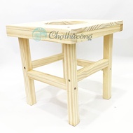 Postpartum private area sauna chair made from high-quality natural pine wood, free insulated strap -
