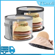 Hat Storage Bucket Foldable Dustproof Hat Storage Bucket Wide Brims Hat Case Storage Bucket