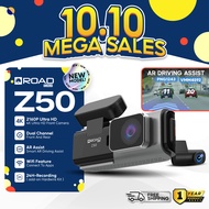 ROADCAM Z50 AR Dashcam – 4K Front + 1080P Rear | Futuristic Design | WiFi App Control | Smart AR Dri