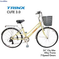 TRINX CUTE 3.0 26” City Bike Bicycle with Gears Shimano Aluminium Alloy Frame