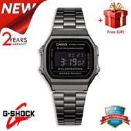 [FREE GIFT] Jam Tangan Pria / Casio a168wgg Men LED Digital Stainless Steel / Jam Tangan Digital / W