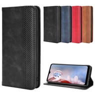 HTC U24 U23 Pro Phone Case U24Pro Leather U23Pro Magnetic Flip Card Protective Crazy Horse Pattern