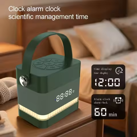JMK-D05 2025 new sleep Bluetooth speaker with 7 white noise modes REG light strip clock alarm high f