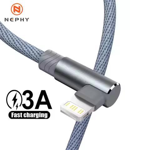 90 Degree USB Charger Cable For iPhone 14 13 12 11 Xs Max Xr X 8 7 6 Plus 5 SE iPad Origin Mobile Ph