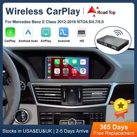 Road Top Wireless CarPlay for Mercedes Benz E-Class W212 E Coupe C207 NTG4.5/4.7/5.0 2011-2015 with