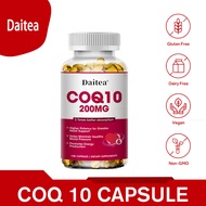 Kapsul CoQ10 200 mg CoQ10 Energi Vegetarian Mendukung Kardioprotektan Antioksidan