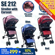 Baby Fourths Apruva Stroller for Baby Voyager SE-212 Travel Baby Stroller with Reversible Car Seat