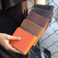 Men's Short Wallet Genuine Leather Easy To Carry Size Model MSB