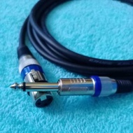 Audio Cable/ Mic Cable Xlr Female to Jack akai Mono 6.5mm 0.5 Mtr - 5 Mtr