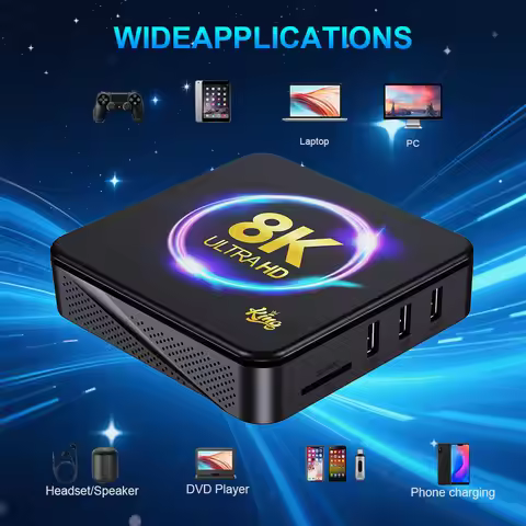 I96 King Android TV Box 8K HDR Visual Feast H.265/264 Decoding 8K 60fps Output. 2.4G+5G WiFi, BT5.2,