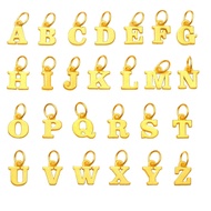 TAKA Jewellery 999 Pure Gold Alphabet Pendant ( M- Z)