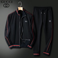 men's cotton tracksuit jogging suits with jacket & sport sets M-4XL H037
