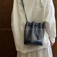 Goyard Petit Flot黑色老花抽繩水桶包 17*23*14  全新閒置塵袋