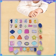 [Ranarxa] Wooden Number Puzzle Toy Preschool Learning Puzzle for Gifts Girls and Boys