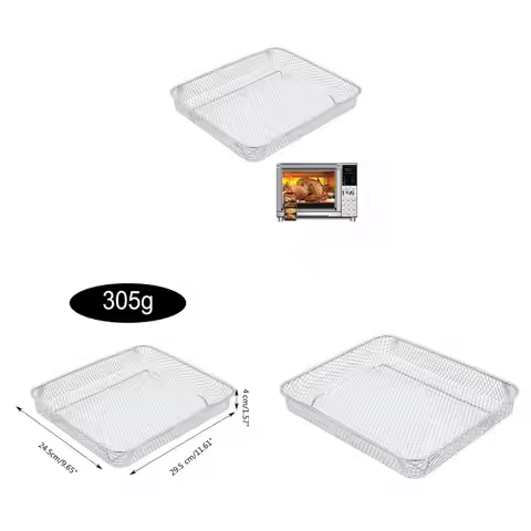 J6PE Air Fryer Basket Rack for NuWave XL Air Fryer Toaster Oven Basket