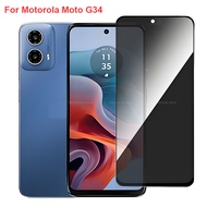 Tempered Glass For Motorola Moto G34 XT2363-2 Anti-peeping Privacy Screen Protector For Motorola Mot