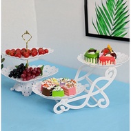 Cake Plate Stand Buffet Cookie Fruit Holder Dessert Stand Cake and Cupcake Stand Candy Tray