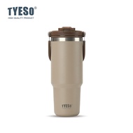 Tyeso Stainless Steel Tumbler 900ml 600ml 1200ml - Elegant Design, Practical Handle Vacuum Insulatio