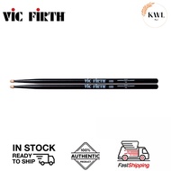 Vic Firth 5AB Classic Series 5A Drumsticks, Black