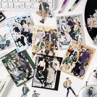 (3DE) transparent sticker for handsome men slice of life daily handsome man journaling