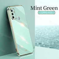 Jingsanc Ốp Điện Thoại OPPO A53 2020/A33 Ốp Cạnh Vuông Thẳng Mạ Điện Silicon TPU Mềm Sang Trọng Ốp L